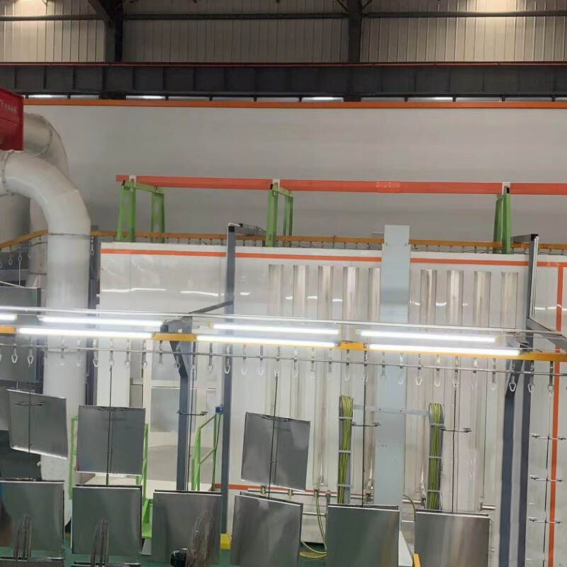 electrostatic gun for powder coating, Automated Powder Spray Coating Line For Aluminum Ceiling