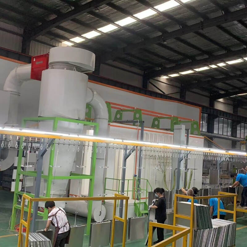 electrostatic gun for powder coating, Automated Powder Spray Coating Line For Aluminum Ceiling