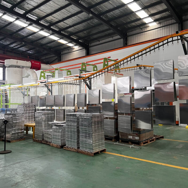 electrostatic gun for powder coating, Automated Powder Spray Coating Line For Aluminum Ceiling