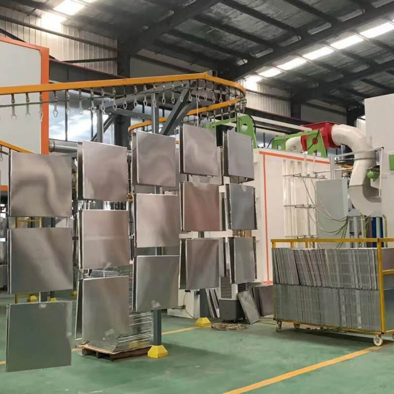 electrostatic gun for powder coating, Automated Powder Spray Coating Line For Aluminum Ceiling