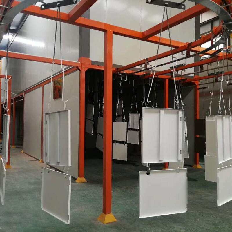 electrostatic gun for powder coating, Automated Powder Spray Coating Line For Aluminum Ceiling