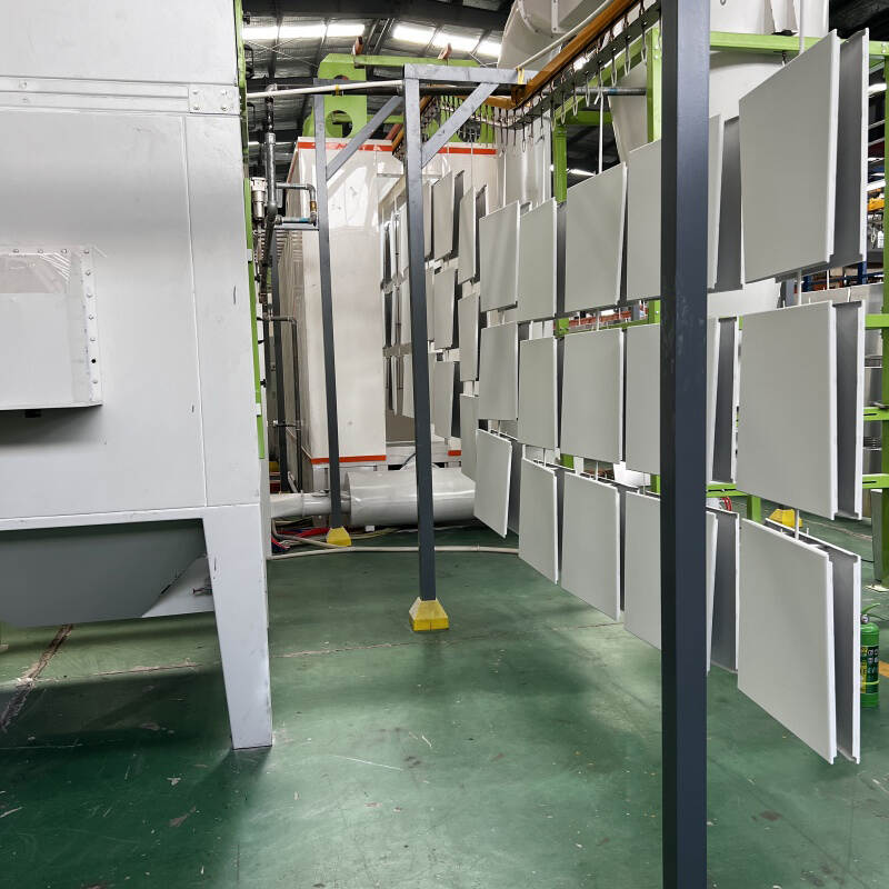 electrostatic gun for powder coating, Automated Powder Spray Coating Line For Aluminum Ceiling