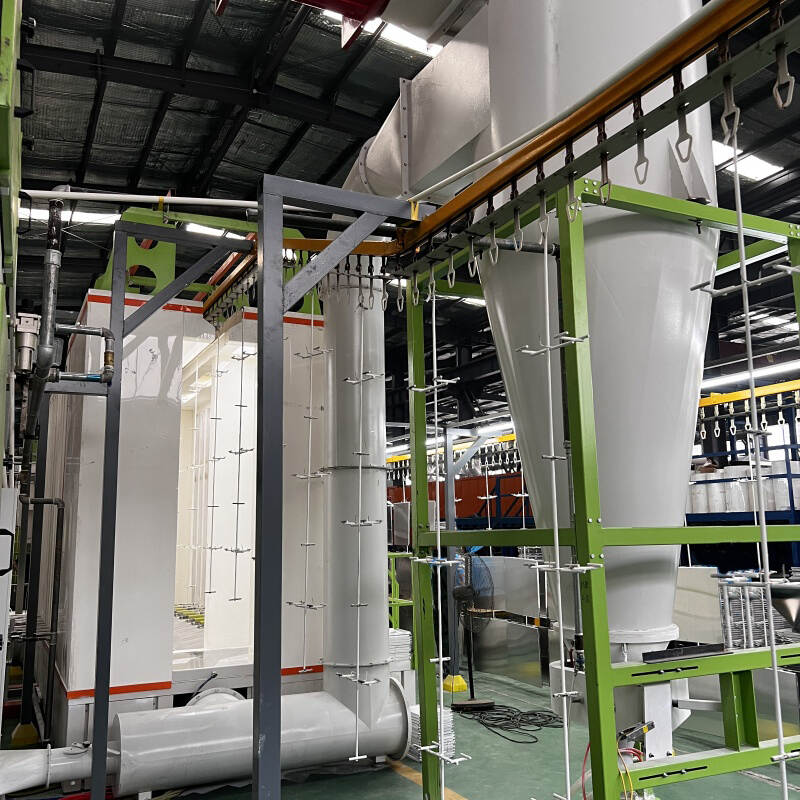 electrostatic gun for powder coating, Automated Powder Spray Coating Line For Aluminum Ceiling