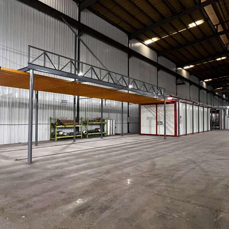 spray paint production line, one line spray paint, water curtain paint spray booth