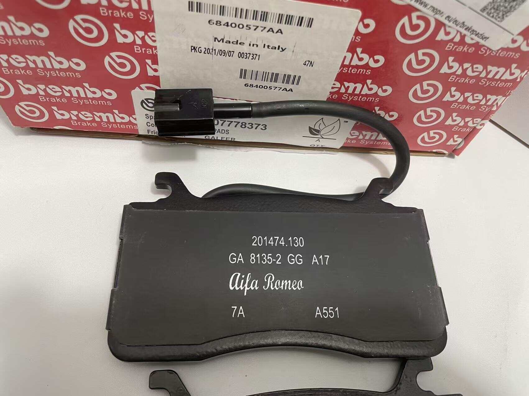 Alfa Romeo  GIULIA  STELVIO  Brake Pad  68400577AA