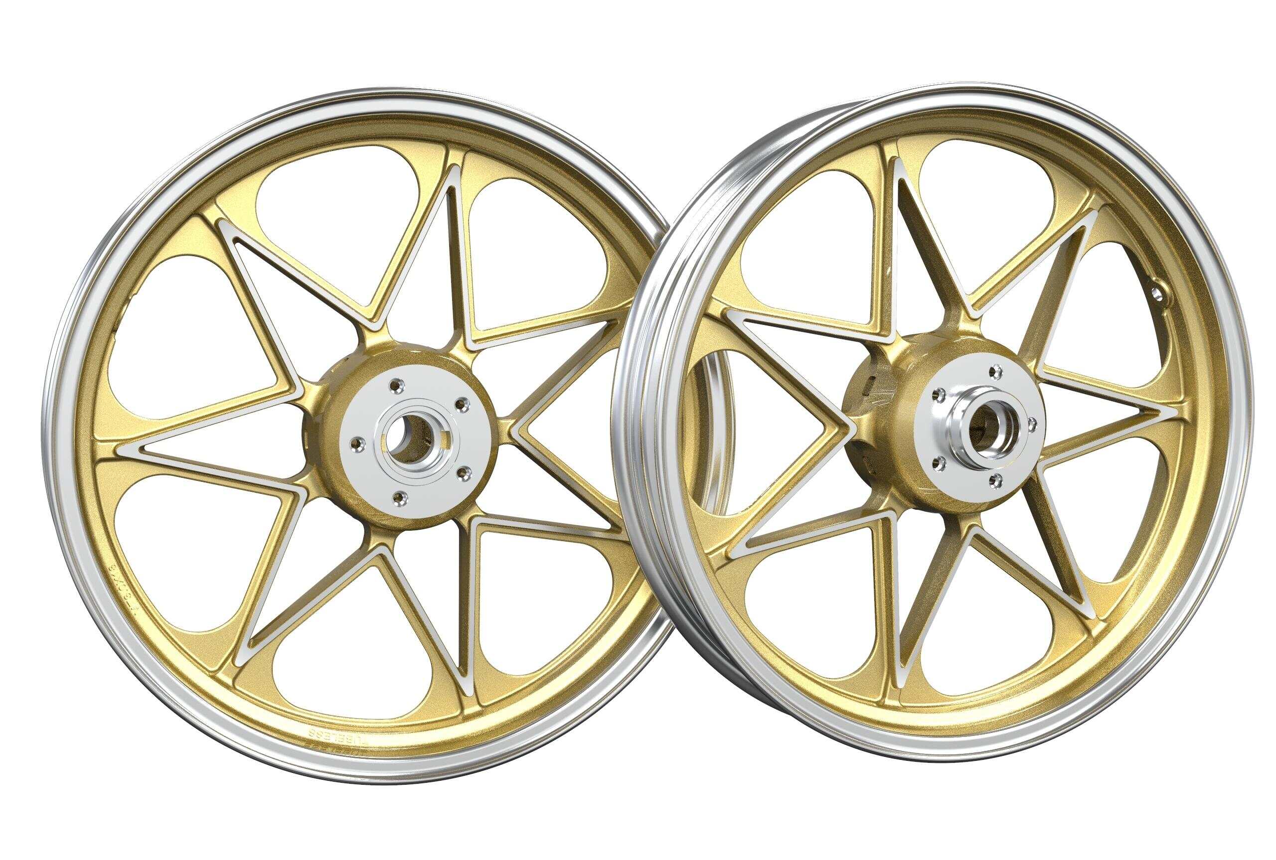 China's New Front Type Rear Wheel Disc Brake Aluminum Alloy Motorcycle Wheel Hub Models MT1.85X18/MT2.15X18
