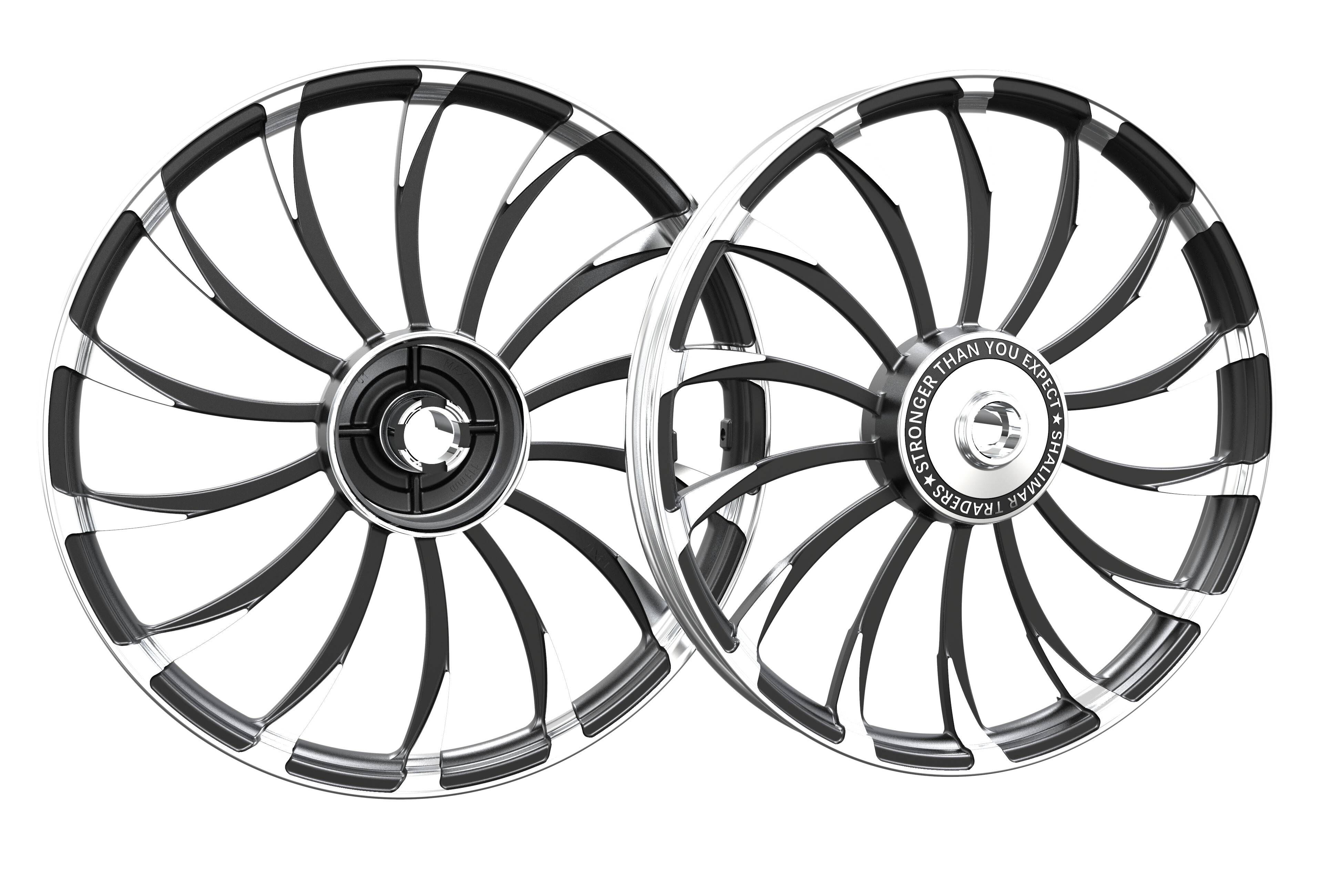 High Performance MT1.4X17/MT1.6X17 Motorcycle Forged Aluminum Alloy Forged Drum Brake Front Wheels
