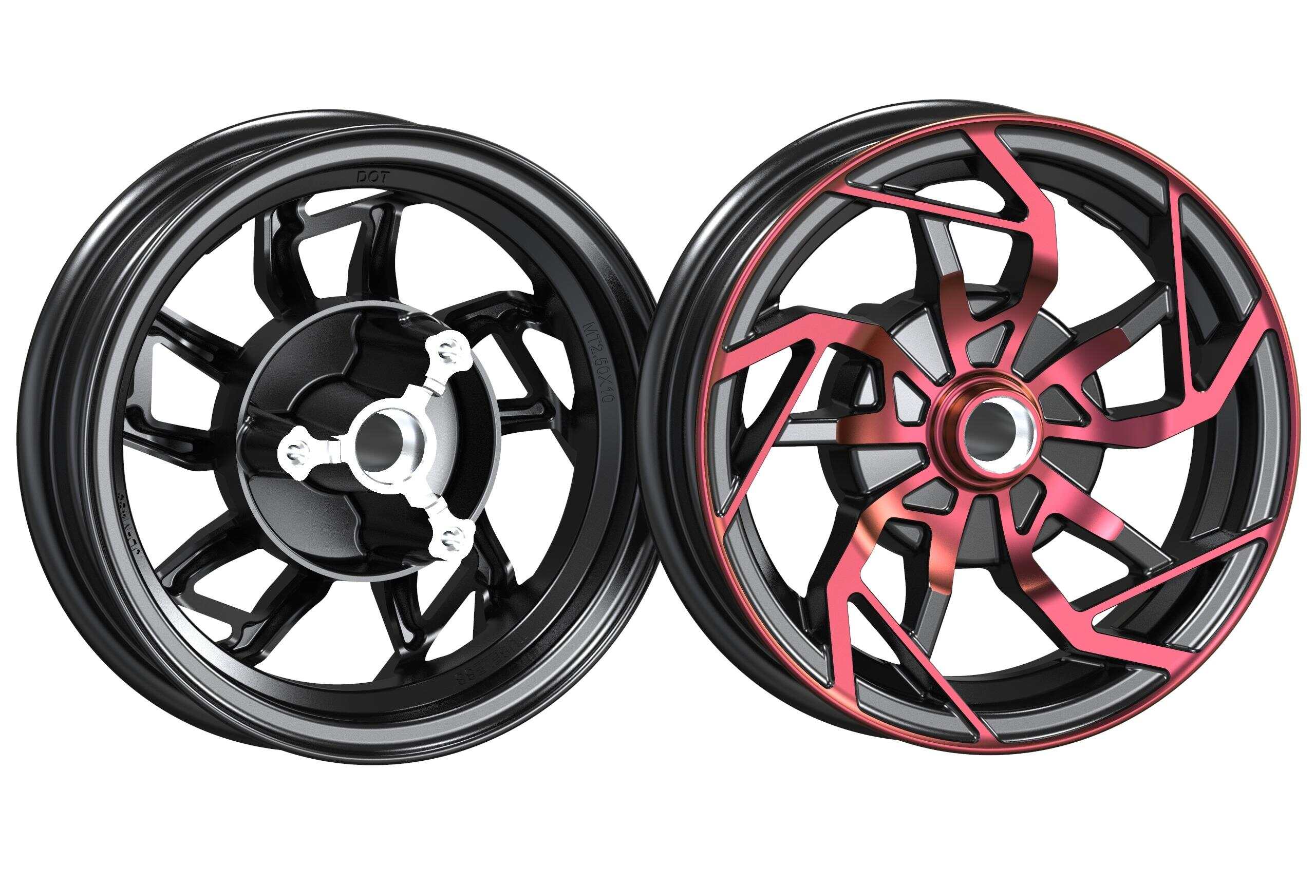 Mios New Aluminum Motorcycle Wheels Golden Black Blue Red Front/Rear MT1.4x18i/MT1.6x17 for GR125 Alloy CNC Craft Used