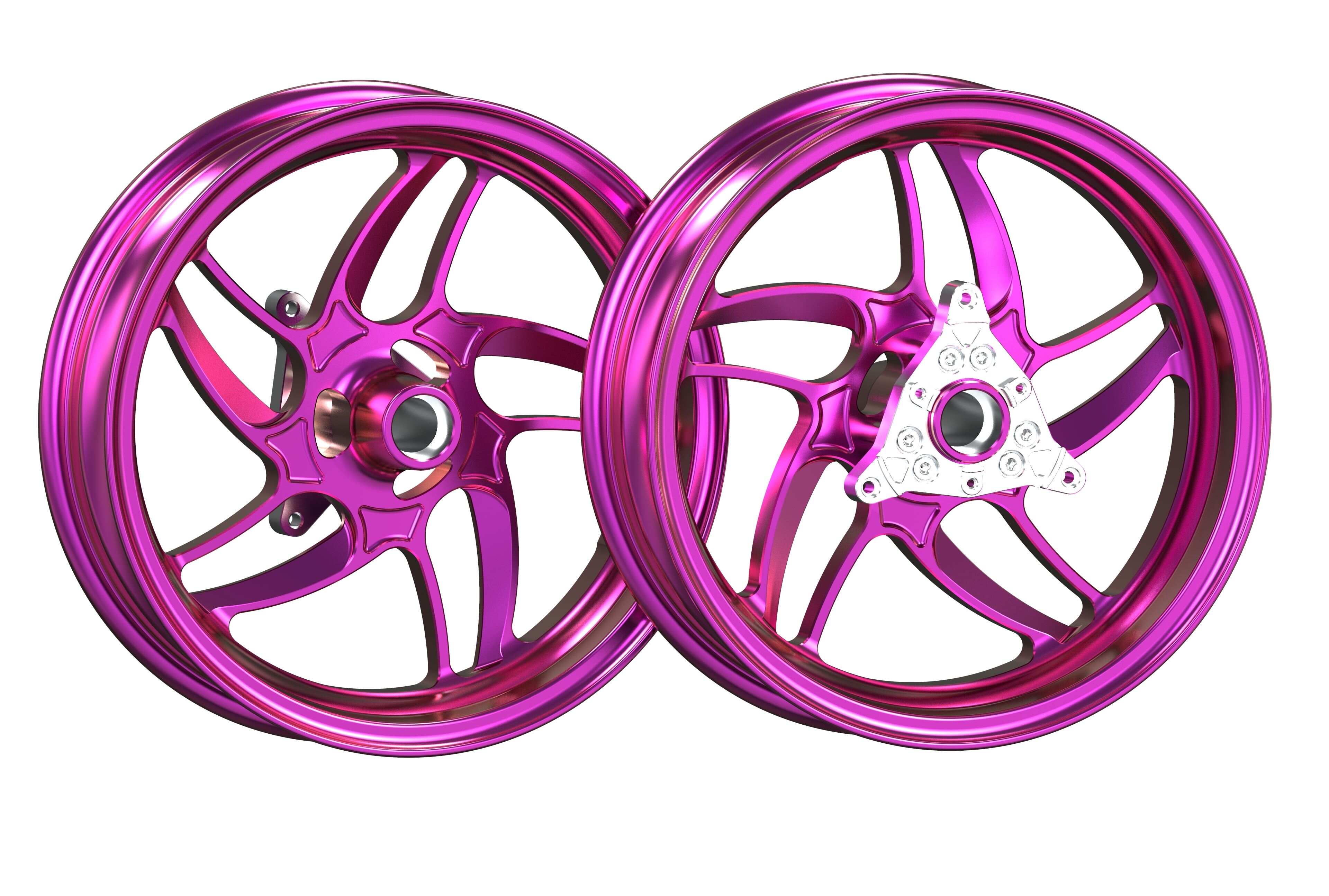 Lightweight Aluminum CNC Forged Motorcycle Wheels New Condition Front and Rear MT3.5X13/MT3.5X13 Motorcycle Parts
