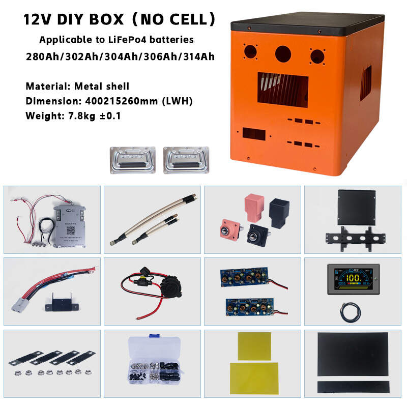 UBPpower 12V 280Ah 314Ah Diy Battery Box Kit for Outdoor Power Supply, Emergency Power Supply, Camping Special
