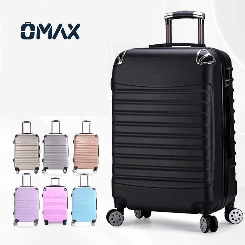 OMAX Custom Logo 20-Inch ABS Boarding Suitcase | Lightweight Carry-On Luggage with Spinner Wheels