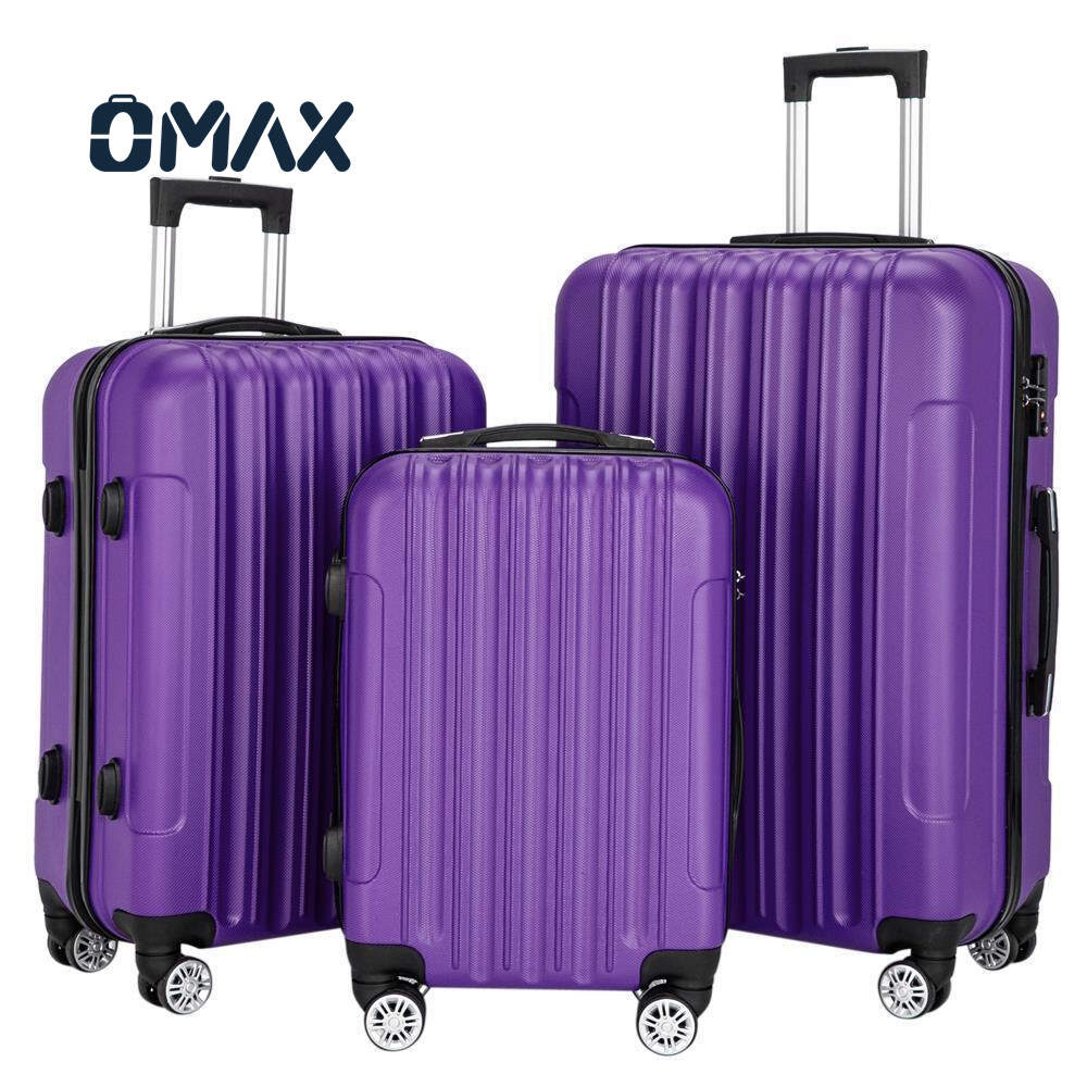 3-piece luggage sets, large capacity ABS suitcase, 4 spinner wheel luggage, waterproof travel suitcases, 20/24/28 inch luggage, TSA lock luggage, family travel luggage, lightweight luggage sets, organized trolley cases, durable spinner luggage