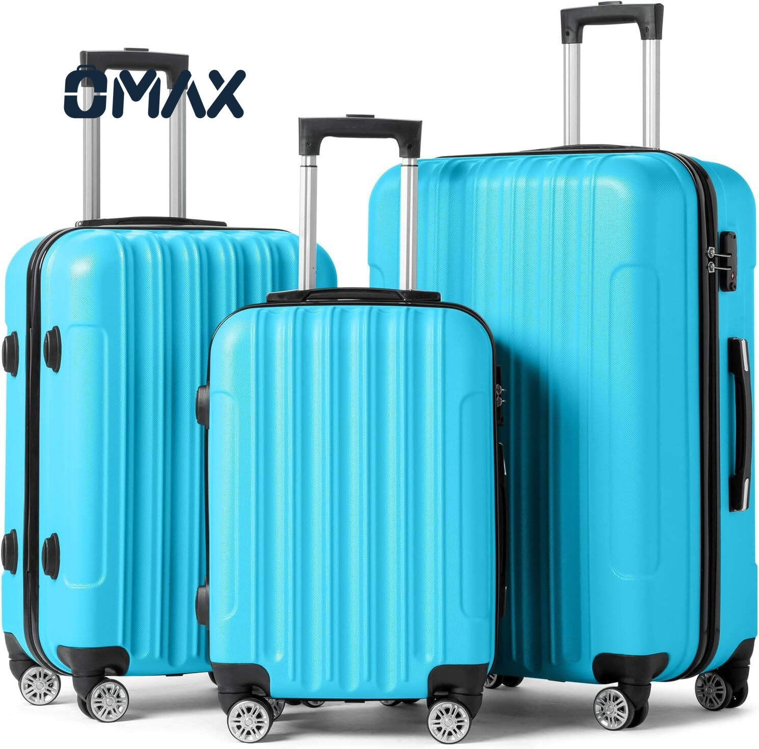 3-piece luggage sets, large capacity ABS suitcase, 4 spinner wheel luggage, waterproof travel suitcases, 20/24/28 inch luggage, TSA lock luggage, family travel luggage, lightweight luggage sets, organized trolley cases, durable spinner luggage