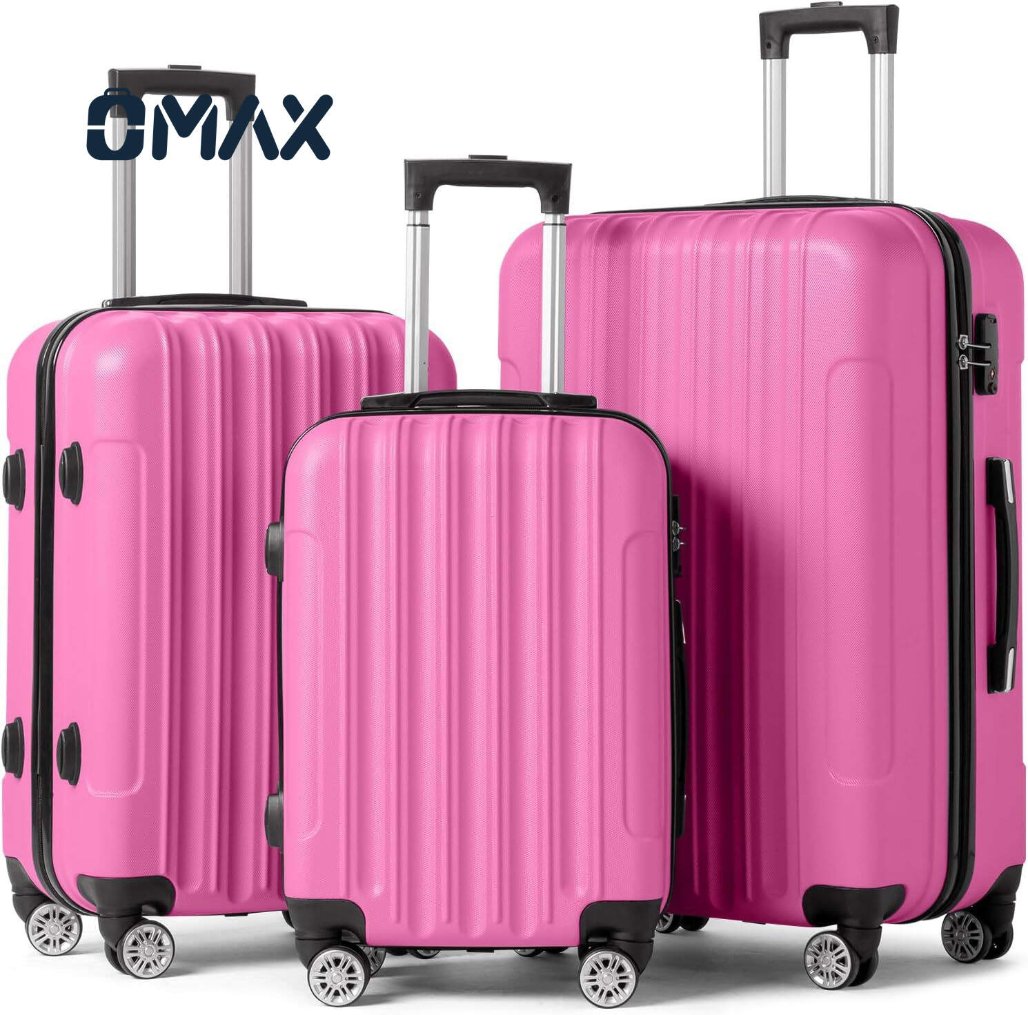 3-piece luggage sets, large capacity ABS suitcase, 4 spinner wheel luggage, waterproof travel suitcases, 20/24/28 inch luggage, TSA lock luggage, family travel luggage, lightweight luggage sets, organized trolley cases, durable spinner luggage