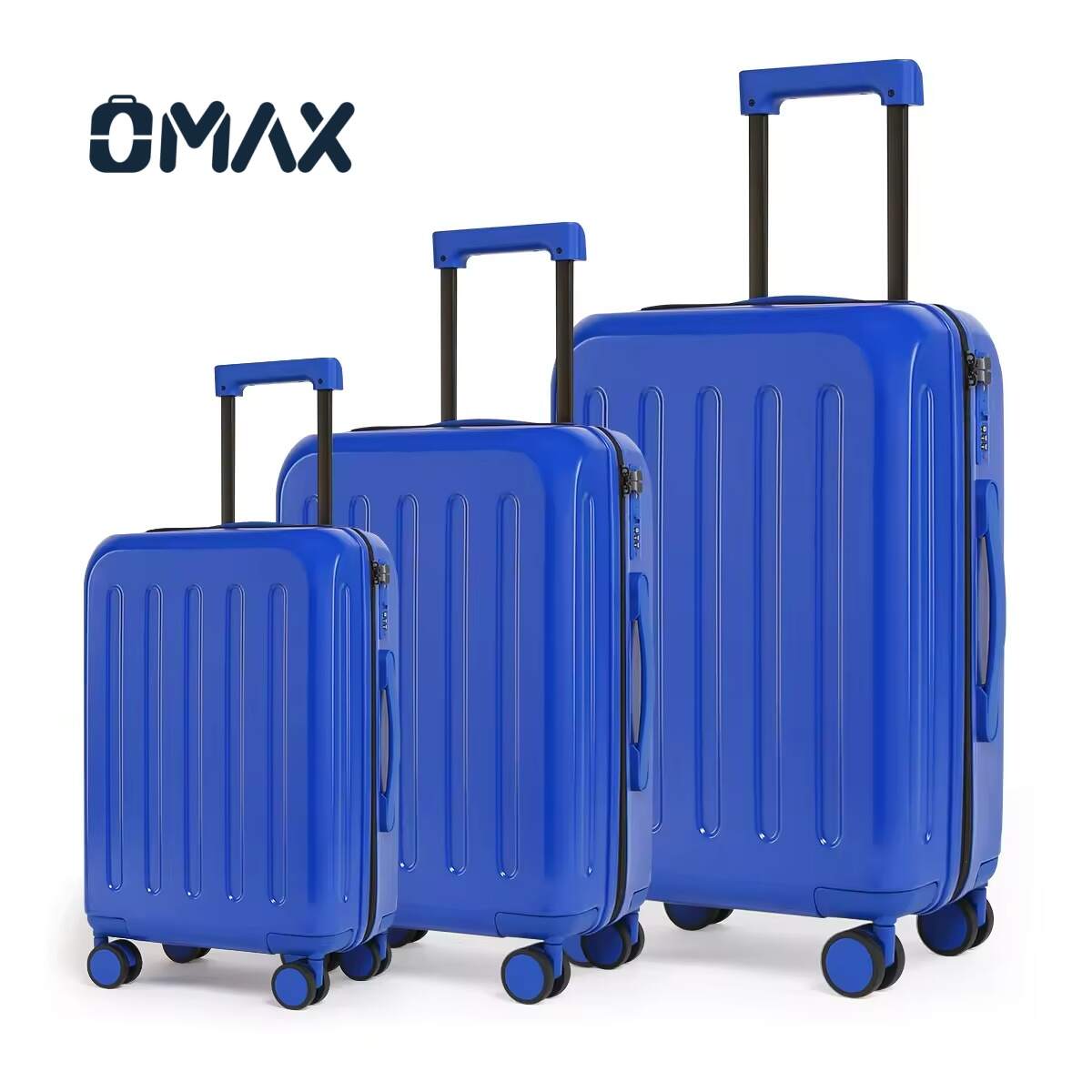 3-piece hardside luggage set, ABS PC spinner luggage, custom travel suitcases, universal wheel trolley, TSA-ready luggage, lightweight luggage sets, waterproof luggage, extended travel luggage, organized suitcase set, valise de voyage