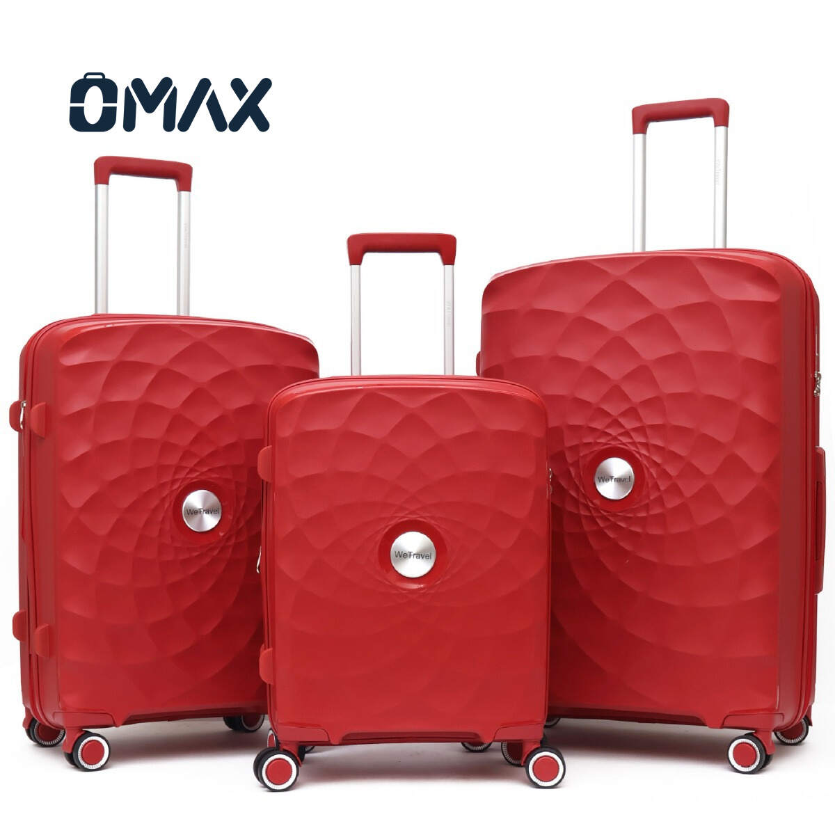 3-piece PP luggage set, 20/24/28 inch suitcase set, TSA combination lock luggage, universal airplane wheel suitcase, waterproof travel luggage, rose gold suitcase, lightweight PP suitcase, travel luggage sets, wholesale luggage trio, modern classic suitcase