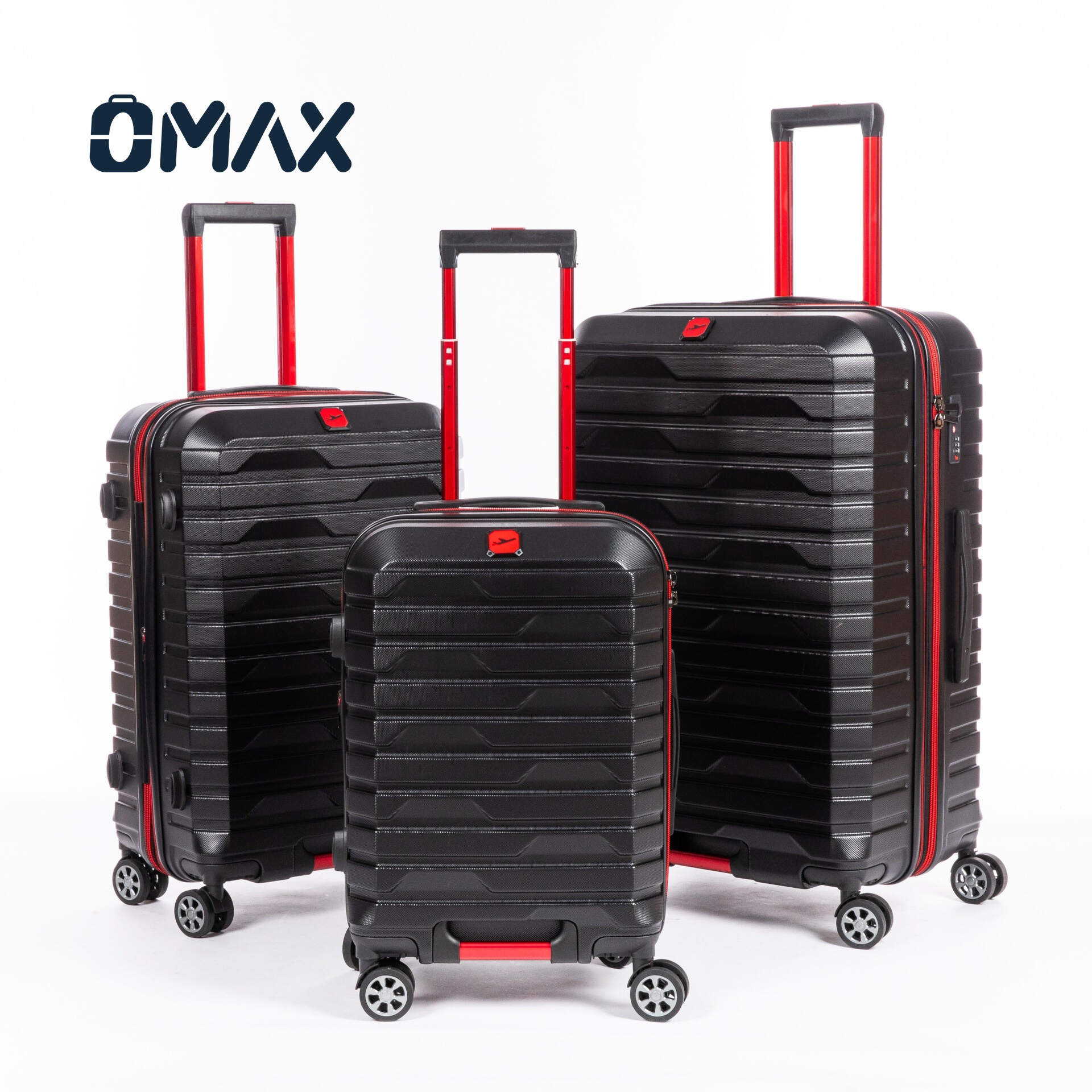 expandable luggage set, ABS PC suitcase trio, 20/24/28 inch luggage, lightweight boarding suitcase, TSA lock luggage, eco-friendly travel suitcases, waterproof luggage sets, unisex hardside luggage, modern classic suitcase, high-value luggage set