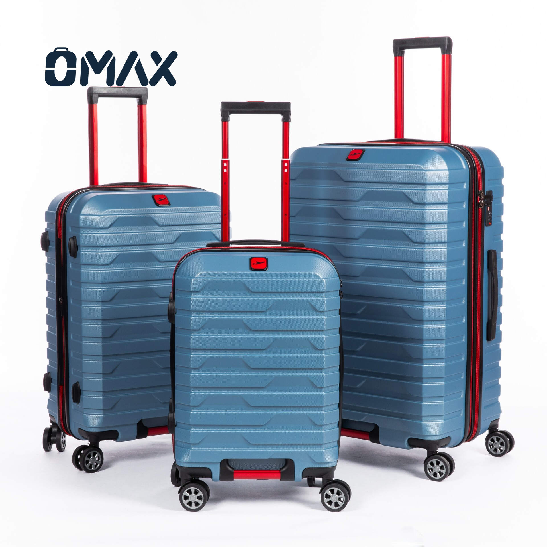 expandable luggage set, ABS PC suitcase trio, 20/24/28 inch luggage, lightweight boarding suitcase, TSA lock luggage, eco-friendly travel suitcases, waterproof luggage sets, unisex hardside luggage, modern classic suitcase, high-value luggage set