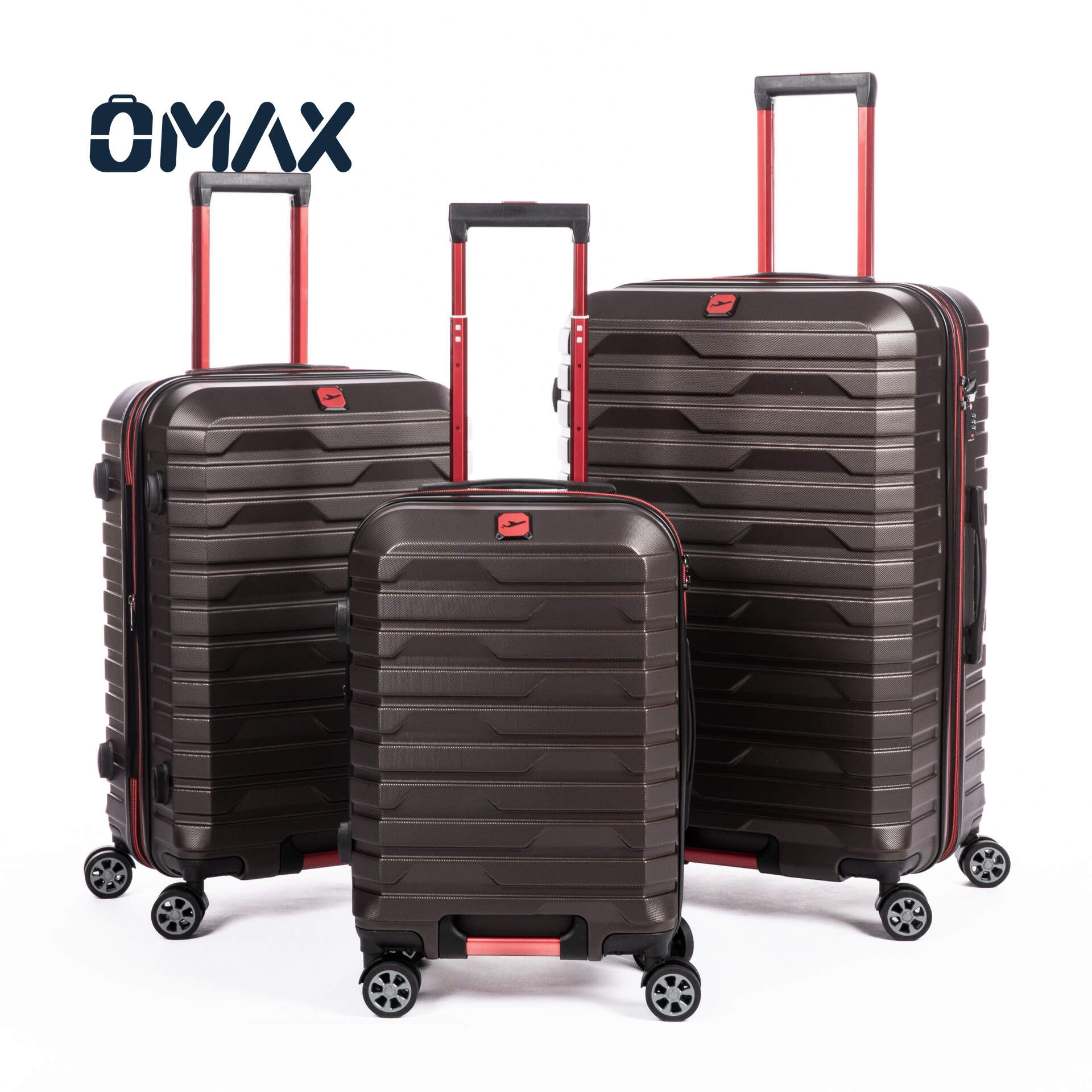 expandable luggage set, ABS PC suitcase trio, 20/24/28 inch luggage, lightweight boarding suitcase, TSA lock luggage, eco-friendly travel suitcases, waterproof luggage sets, unisex hardside luggage, modern classic suitcase, high-value luggage set