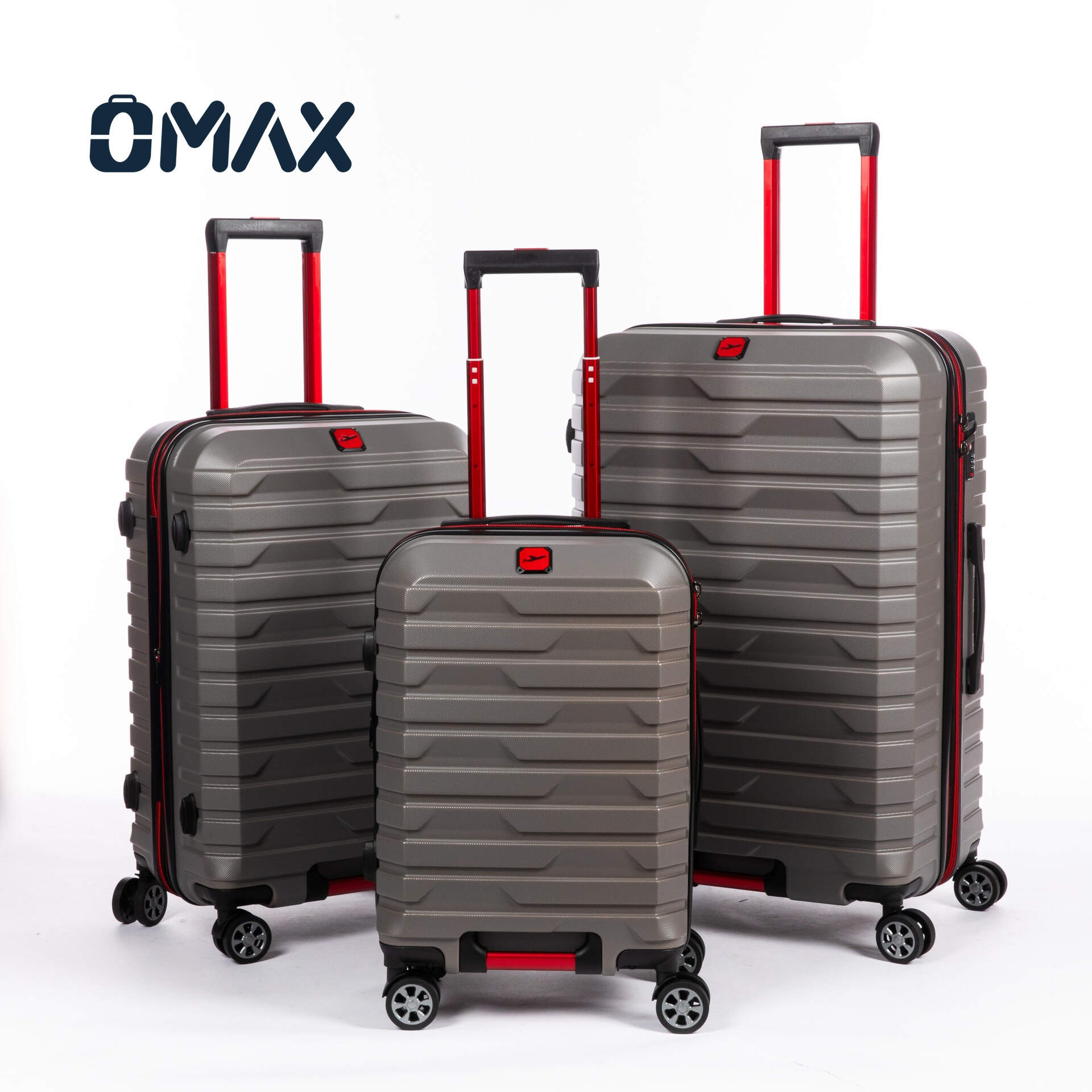 expandable luggage set, ABS PC suitcase trio, 20/24/28 inch luggage, lightweight boarding suitcase, TSA lock luggage, eco-friendly travel suitcases, waterproof luggage sets, unisex hardside luggage, modern classic suitcase, high-value luggage set