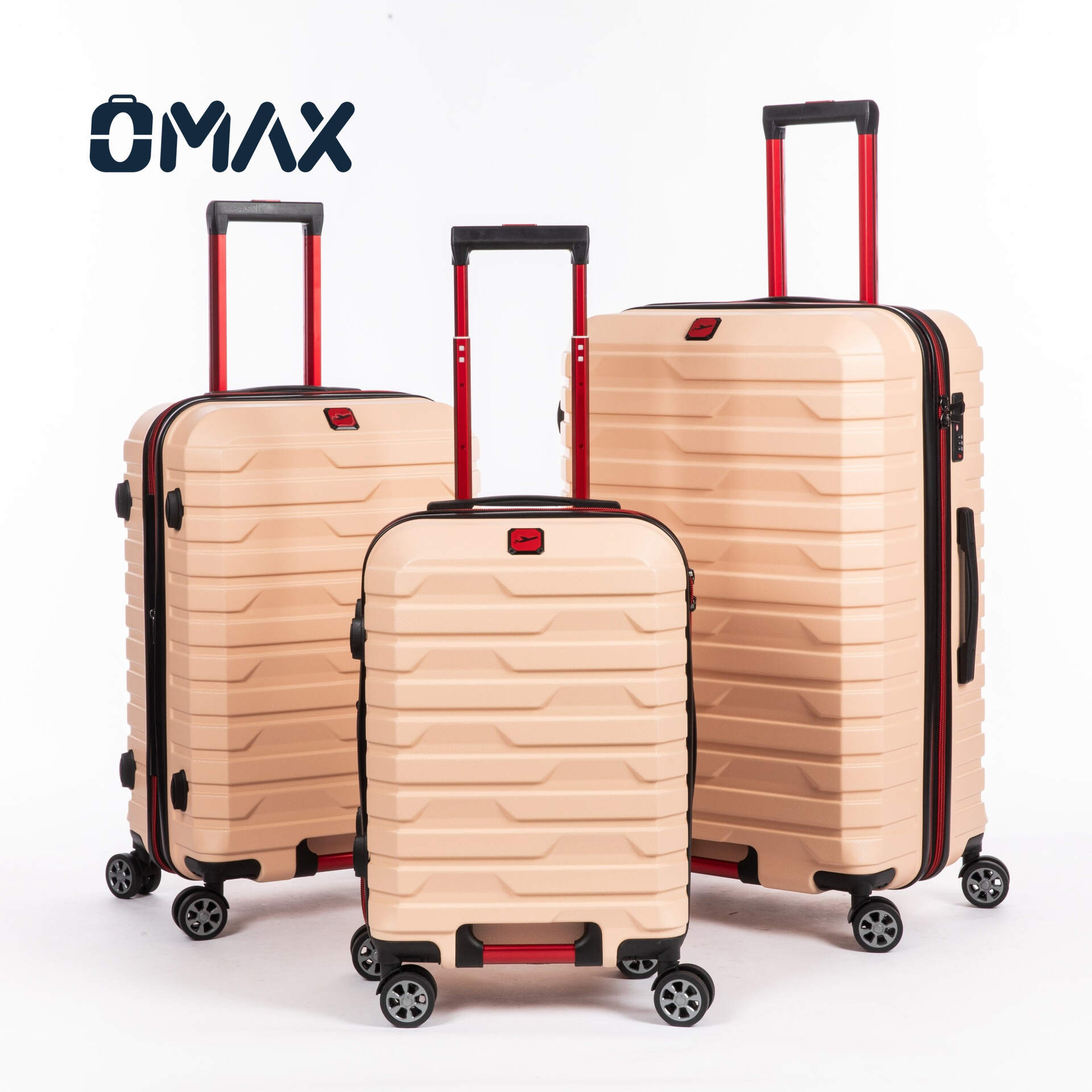 expandable luggage set, ABS PC suitcase trio, 20/24/28 inch luggage, lightweight boarding suitcase, TSA lock luggage, eco-friendly travel suitcases, waterproof luggage sets, unisex hardside luggage, modern classic suitcase, high-value luggage set