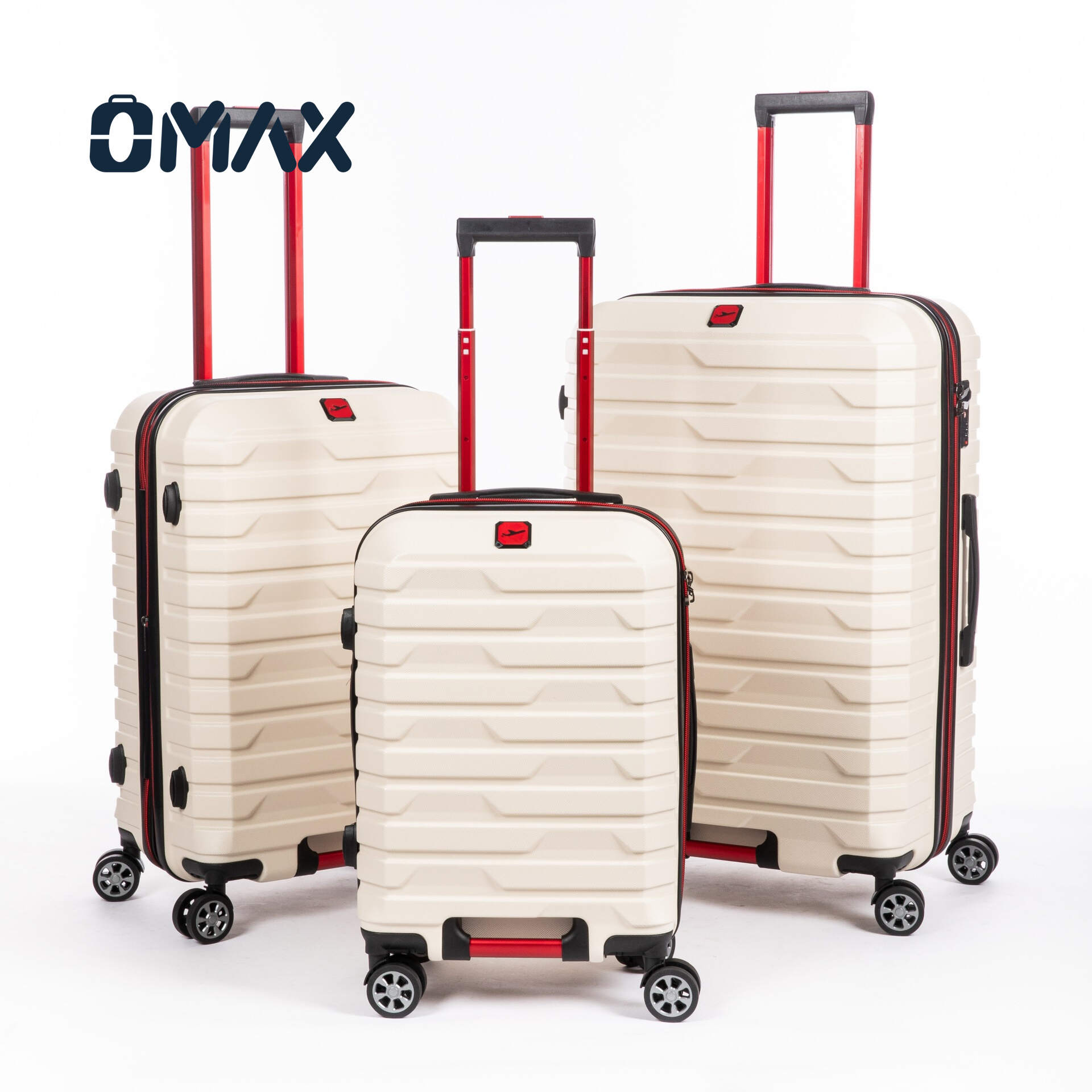 expandable luggage set, ABS PC suitcase trio, 20/24/28 inch luggage, lightweight boarding suitcase, TSA lock luggage, eco-friendly travel suitcases, waterproof luggage sets, unisex hardside luggage, modern classic suitcase, high-value luggage set