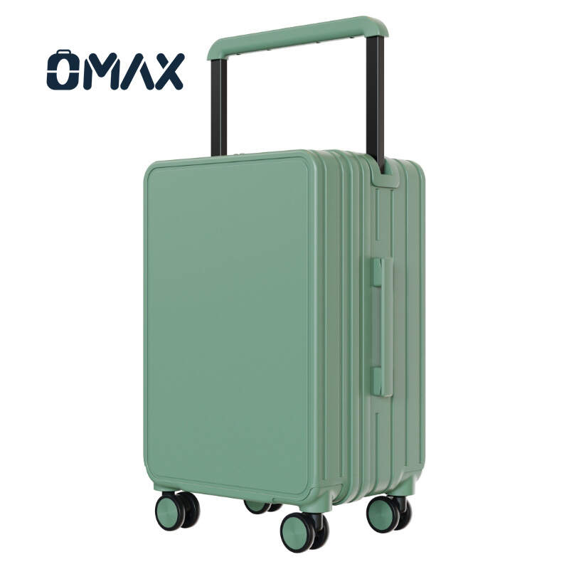 USB charging business luggage, mute wheel spinner suitcase, luxury PC carry-on, expandable trolley suitcase, laptop-friendly luggage, gray travel suitcase, corporate travel gear, premium spinner caster, quick-access luggage, all-in-one organizer suitcase