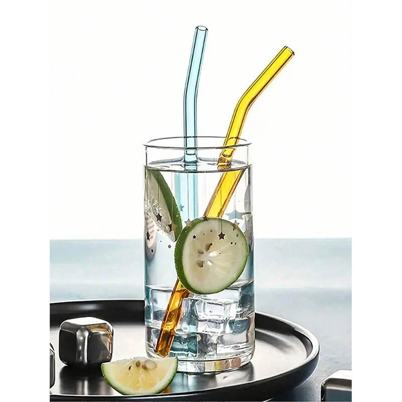 8Pcs Clear Glass Straws with Brushes – Reusable Straws Bulk Supplier China