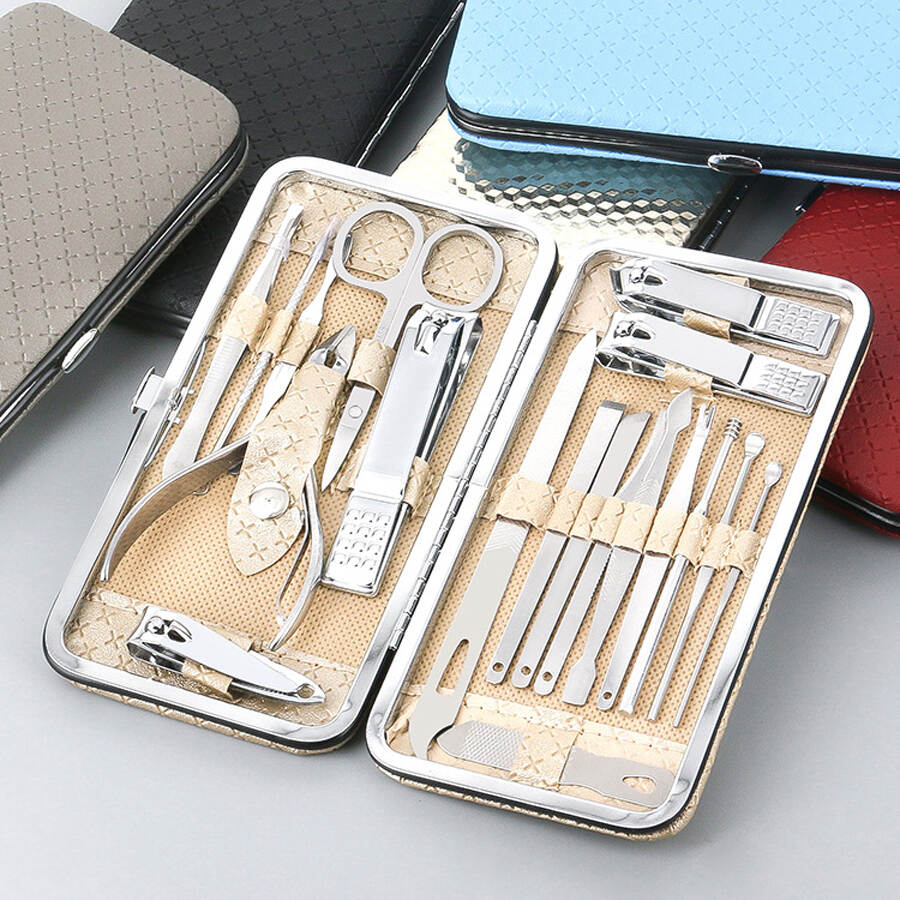 19pcs Manicure Nail Tools Set – Nail Clippers Supplier China Wholesale OEM