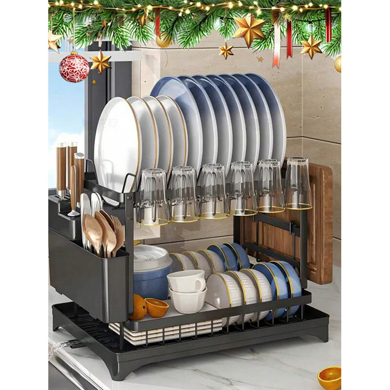 GROWSUN 2 Tier Dish Drying Rack – Stainless Dish Rack Manufacturer China OEM