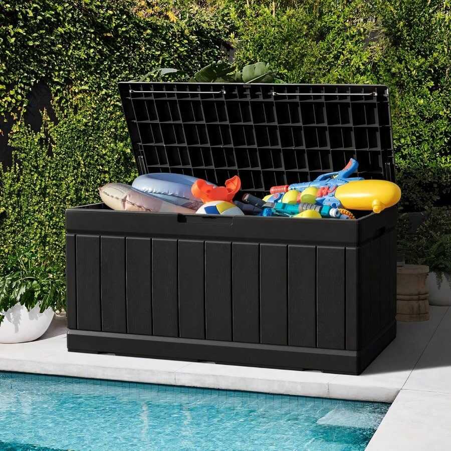 82 Gallon Outdoor Resin Deck Box – China Factory UV-Resistant Storage for Garden Tools