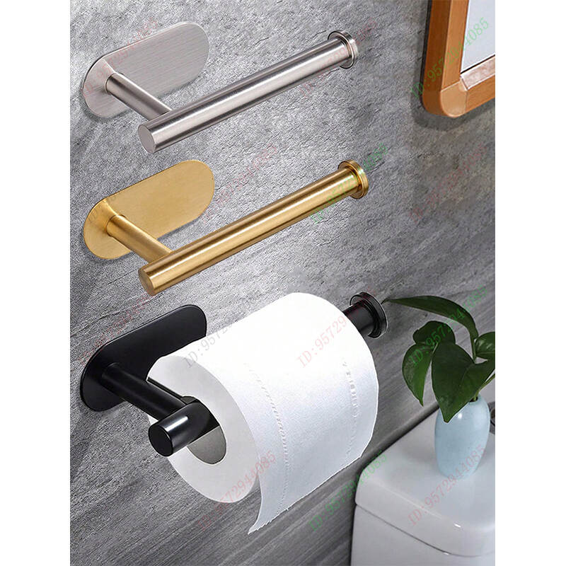 No Drill Toilet Paper Holder OEM – Self Adhesive Stainless Steel Tissue Rack Supplier