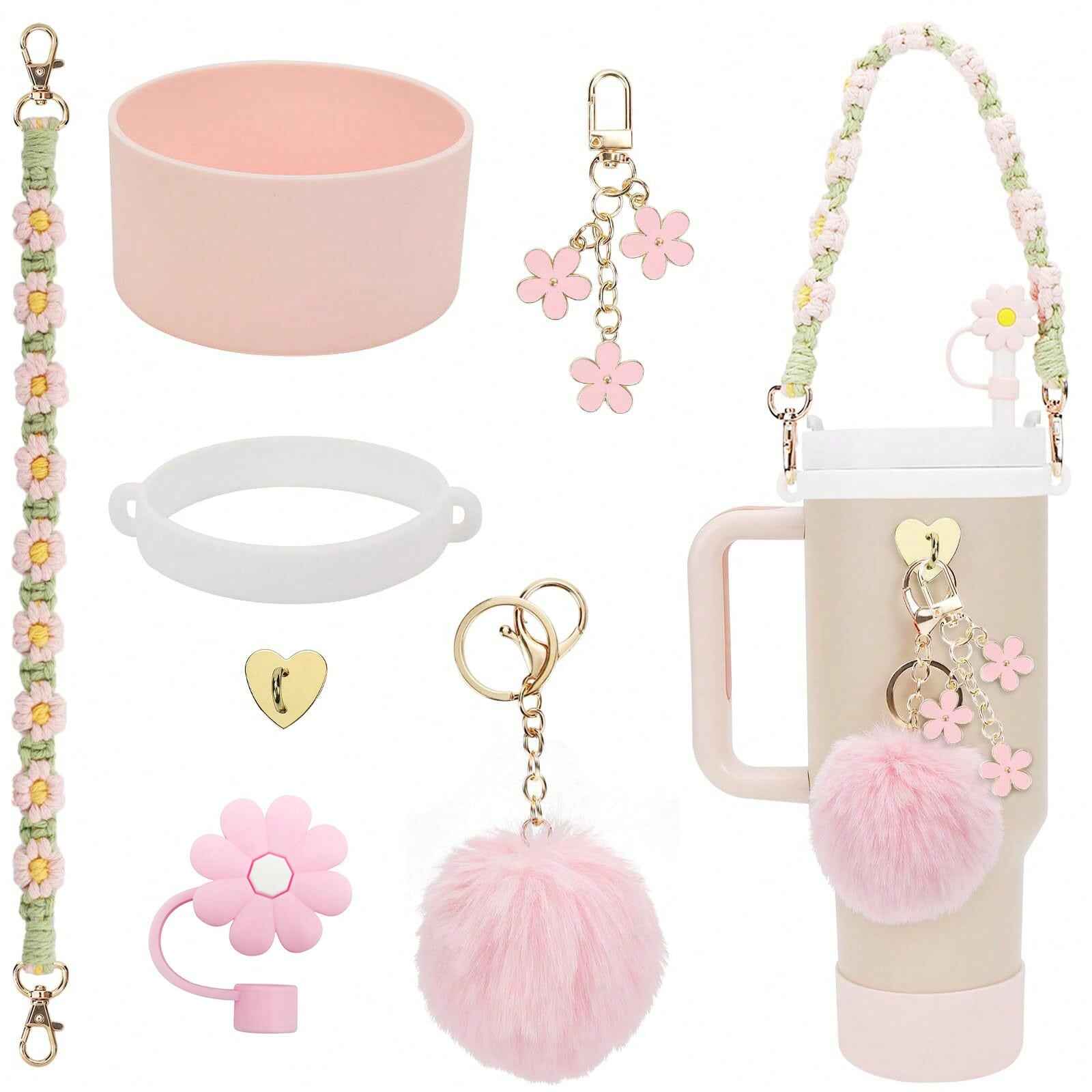 OEM Cup Accessories Set – Custom Water Bottle Charms, Straw Caps Manufacturer China