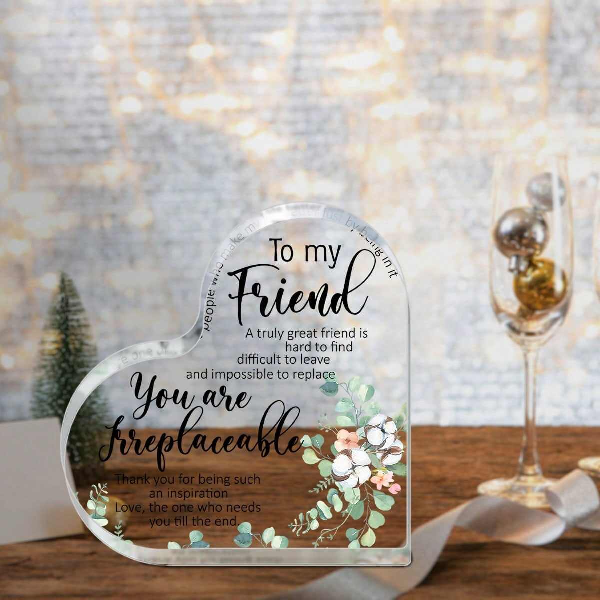 Custom Acrylic Friendship Gift for Women | China Supplier for Sunflower Bestie Gifts