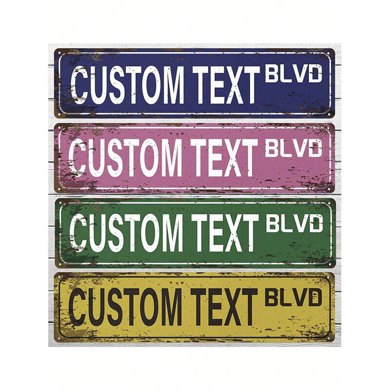Custom Vintage Tin Street Sign Supplier | ODM Metal Wall Decor Manufacturer China