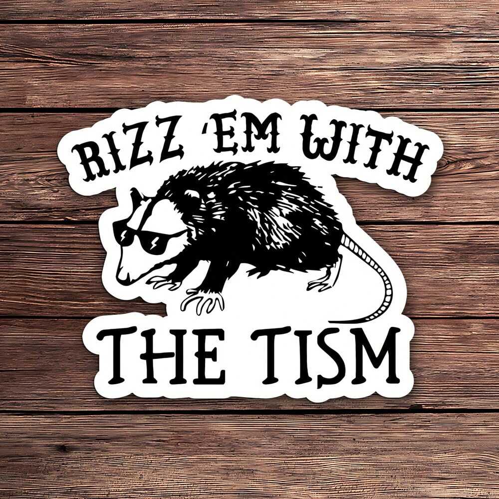 Funny Holographic Meme Sticker | OEM Dark Humor Decal | Custom Laptop Stickers Wholesale