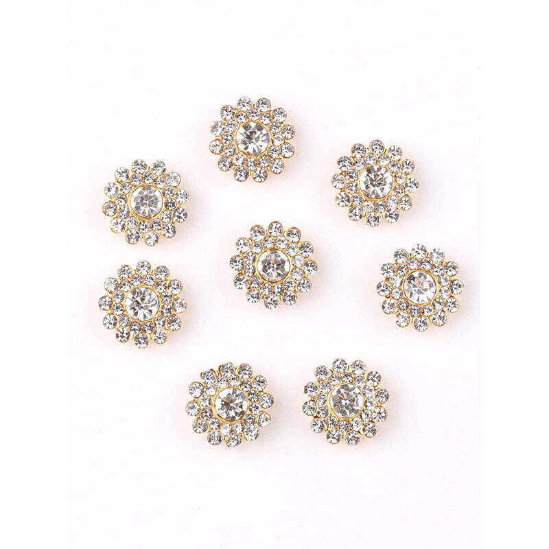 Rhinestone Flower Decoration Factory – 14mm DIY Dress Accessory China
