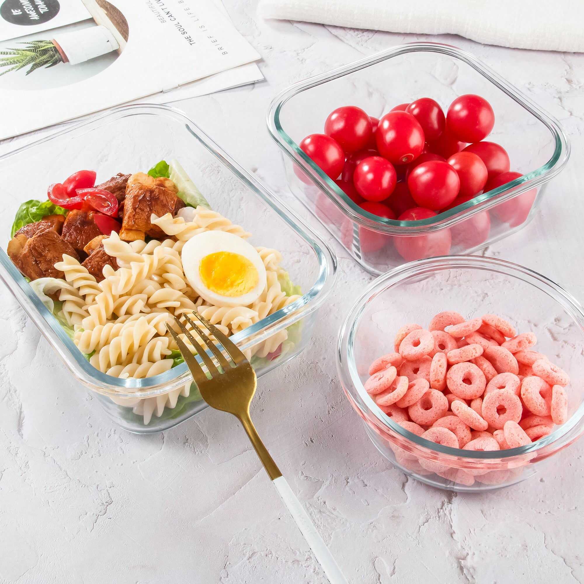 Glass Meal Prep Containers Factory – Airtight Lid Food Box Supplier