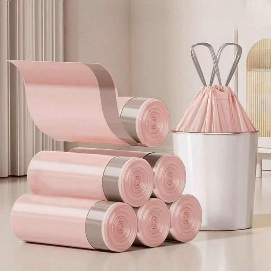 Drawstring Garbage Bags Bulk Supplier – Thick Pink Trash Bag OEM Factory