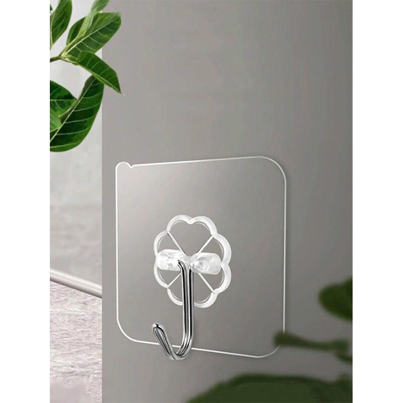 Self-Adhesive Seamless Wall Hooks | Nail-Free Transparent Hook Supplier China
