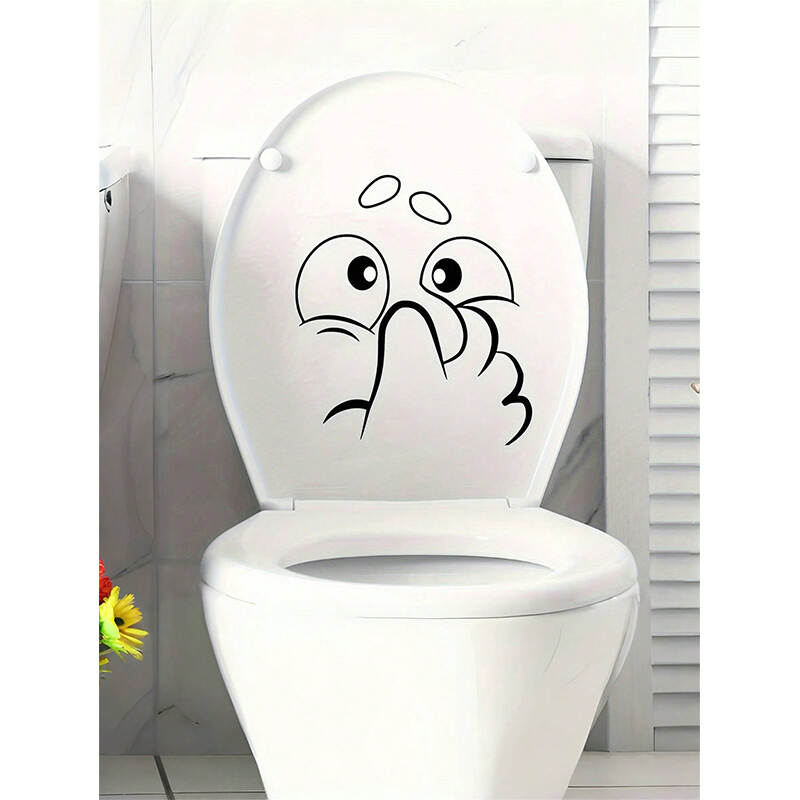 Removable PVC Toilet Wall Decals | Bathroom Decoration Sticker Factory Exporter