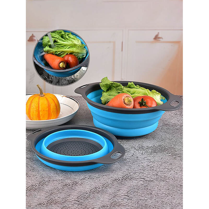 Foldable Strainer Basket 1/2pcs | Kitchen Drain Tool Manufacturer & Exporter