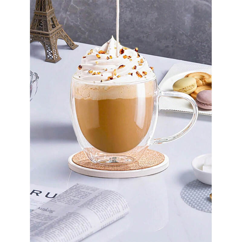 Double-Wall Espresso Cups 6pcs | Heat-Resistant Coffee Glasses Manufacturer