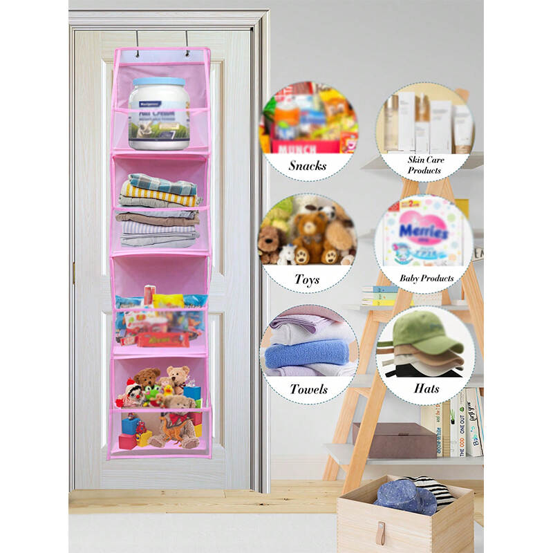 4-Layer Over-Door Mesh Organizer | Hanging Storage Bag Supplier for Nursery & Closet