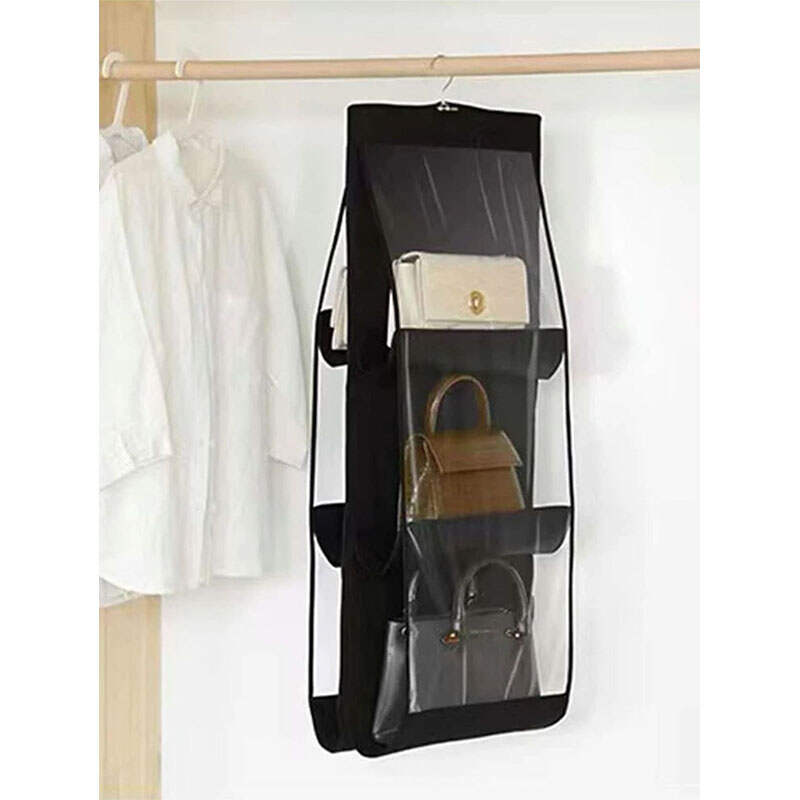 Black Handbag Hanging Organizer Factory | Closet Storage Bag Manufacturer China