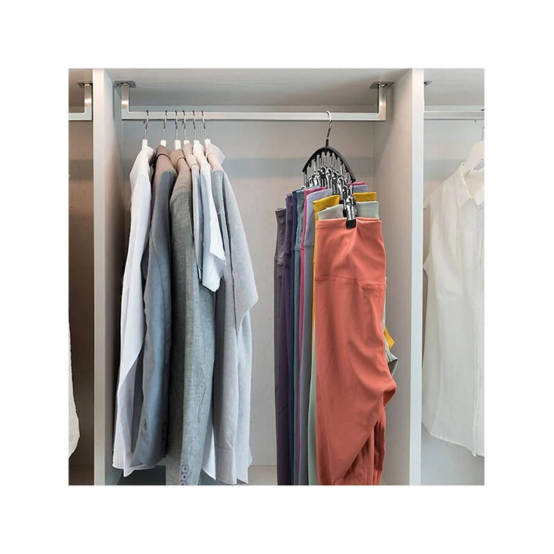 Stainless Steel Multi-Clip Pants Hanger | Space Saving Wardrobe Organizer Supplier & Factory