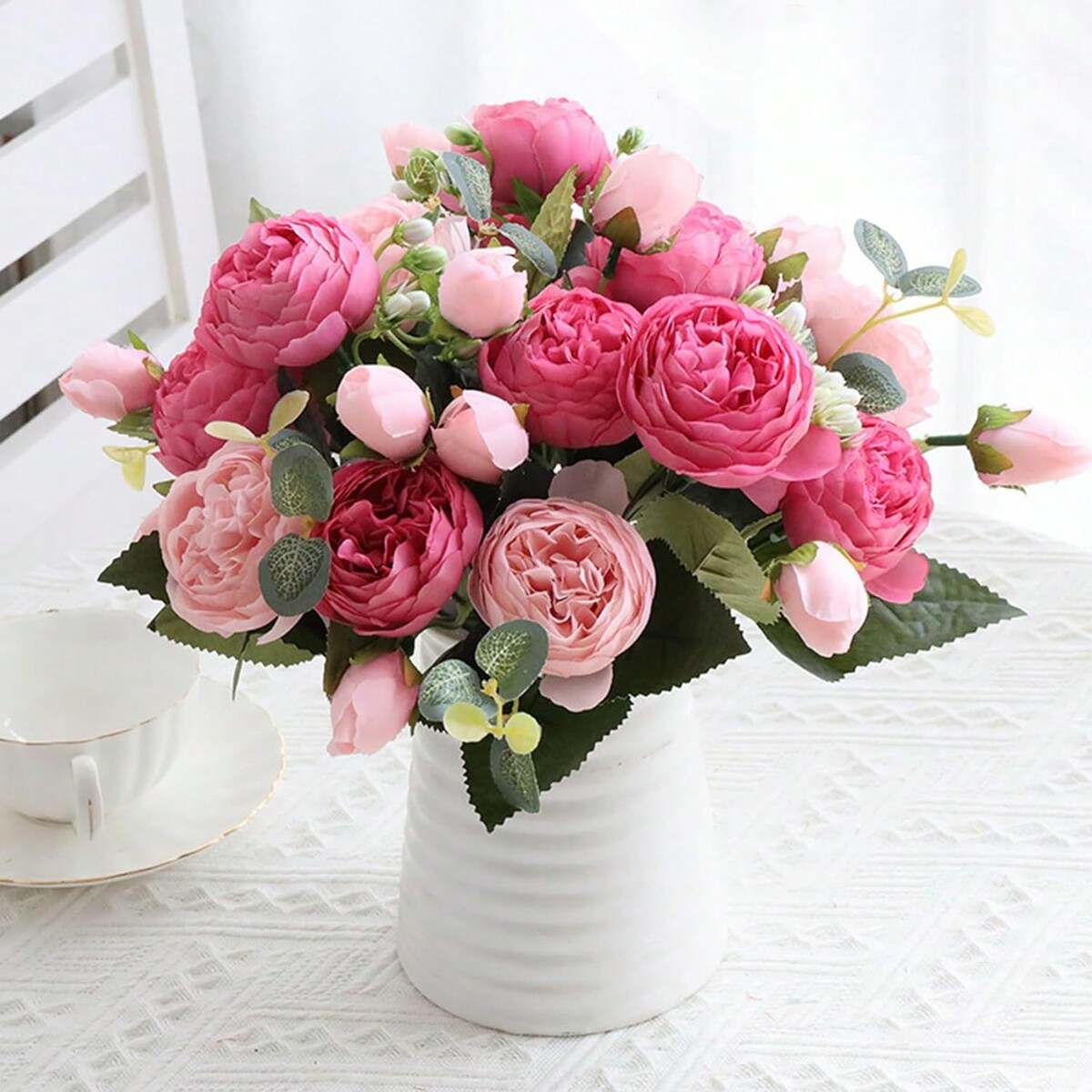 Artificial Peony Bouquet 1/3pcs | Wedding & Home Decor Supplier | OEM Custom Design