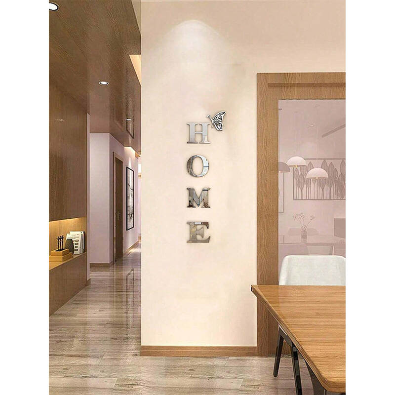 Acrylic 3D Mirror Wall Stickers 5pcs | Home & Hallway Decor Supplier | OEM Service
