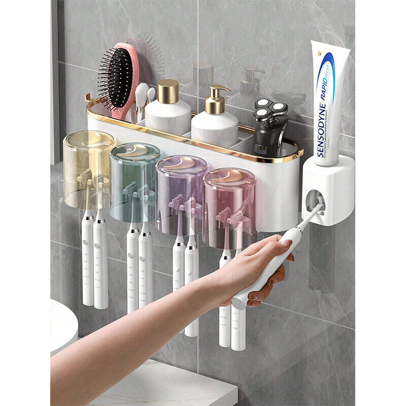Wall-Mounted Toothbrush Holder Set | Bathroom Storage Organizer OEM China