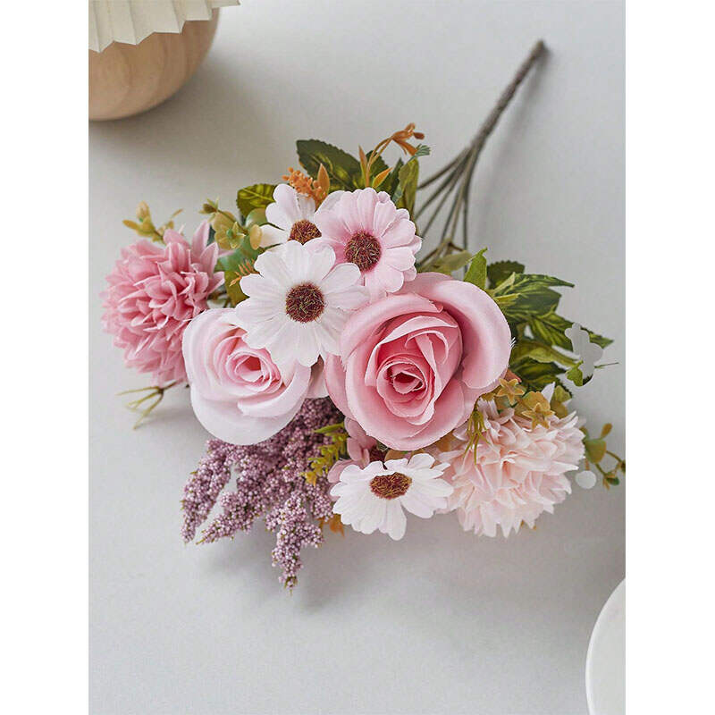 Artificial Rose Daisy Flower Bouquets | Wedding Centerpieces OEM Wholesale